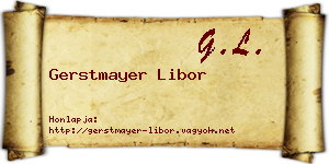 Gerstmayer Libor névjegykártya
